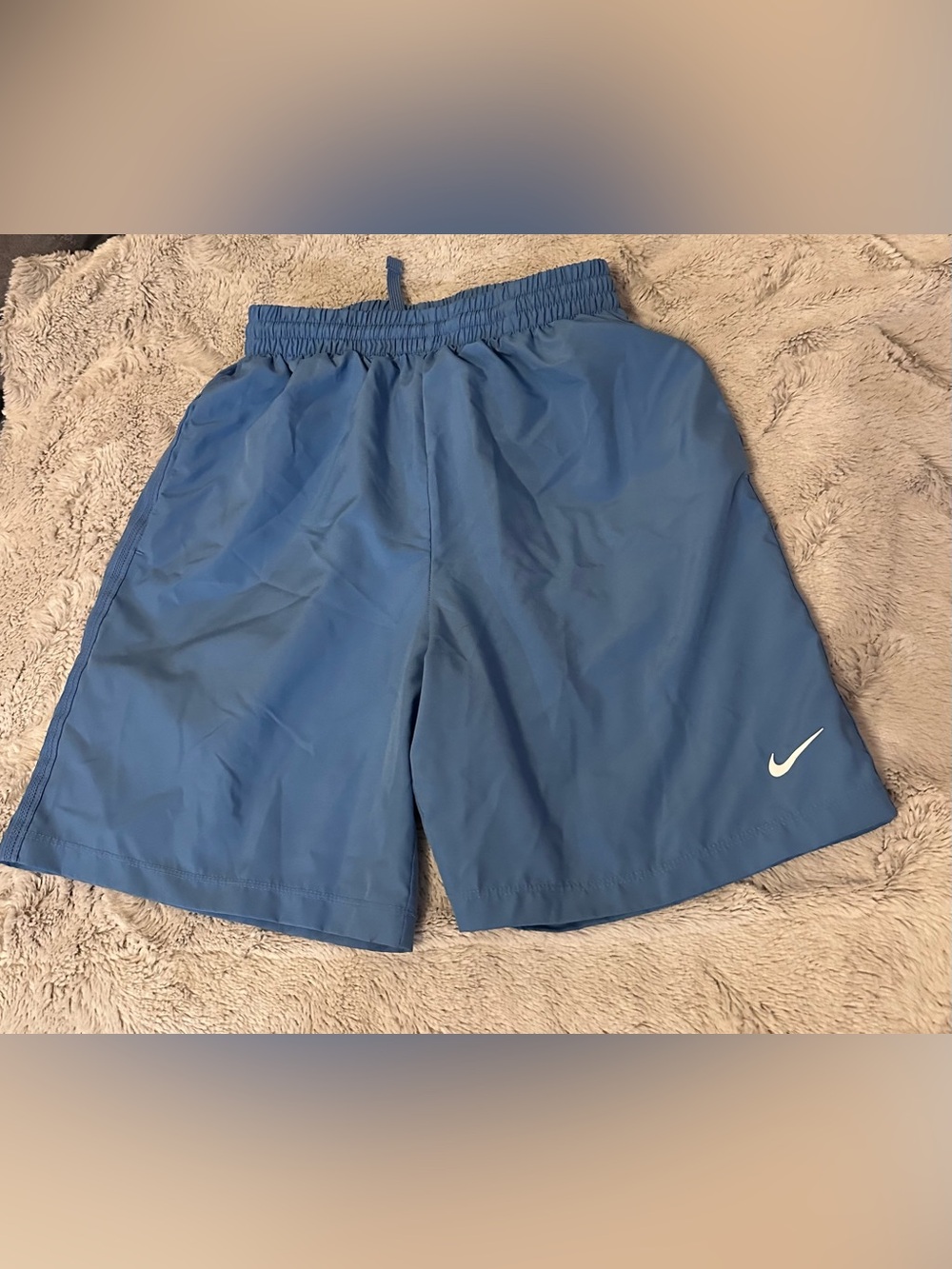 Nike Light Blue Boys' Dri-Fit Athletic Shorts